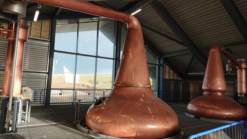 Stills from The Lagg Distillery, Isle of Arran