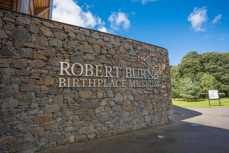 Robert Burns Birthplace Museum sign